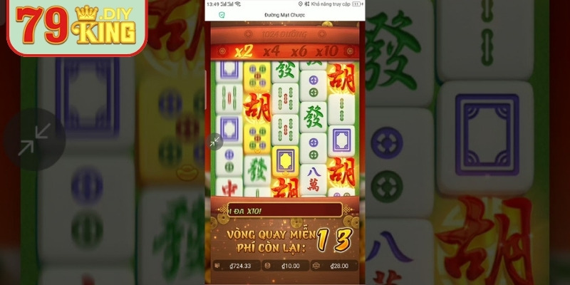 Người chơi kích hoạt tính năng Free-Spin trong Mahjong Ways