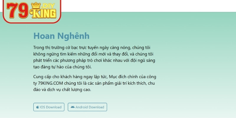 Cách tải app 79KING trên thiết bị Android nhanh chóng
